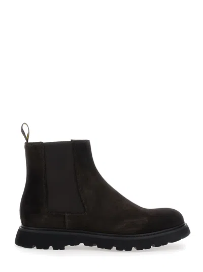 DOUCAL'S BROWN CHELSEA BOOTS IN SUEDE MAN