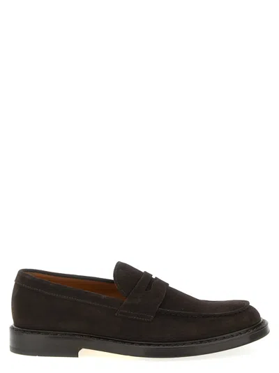 DOUCAL'S BROWN SUEDE LOAFERS