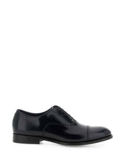 Doucal's Man Lace-up Shoes Dark Brown Size 6.5 Leather