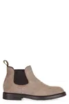 Doucal's Elastic-panel Suede Chelsea Boots In Neutral