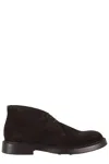 Doucal's Man Ankle Boots Dark Brown Size 12 Leather In Brown
