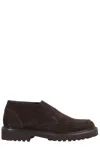 Doucal's Dark Brown Suede Slip-on Ankle Boots In Brown