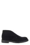 Doucal's Suede Chukka Boot With Round Toe In Blue
