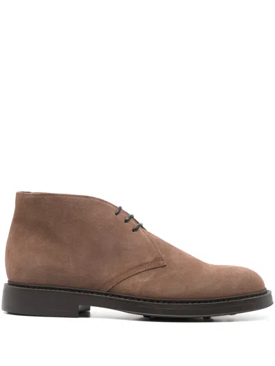 Doucal's Chukka Lace-up Derby Shoes In Brown