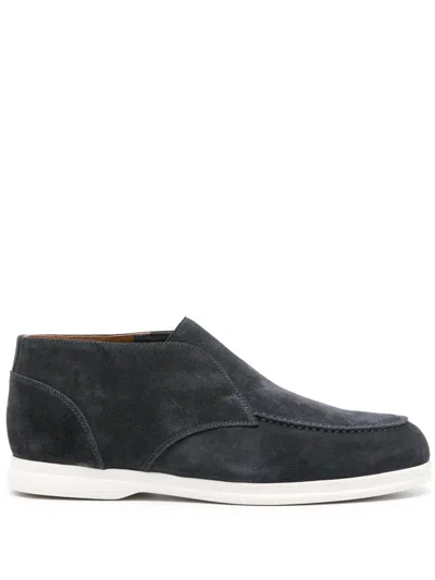 Doucal's Man Ankle Boots Charcoal Size 9 Leather In Gray