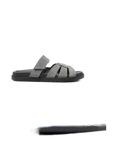 Doucal's Coco Caged-design Sandals In Gray