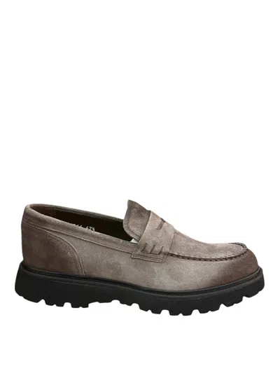 Doucal's Cuca Pettine Moccasin In Gray
