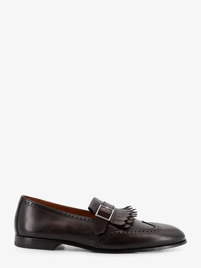 Doucal's Decò Leather Loafers In Brown