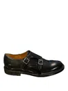Doucal's Leather Classic Monk Straps In Black