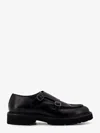 Doucal's Double-buckle Leather Monk Shoes In Black