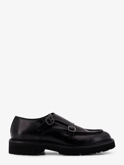 DOUCAL'S DOUBLE BUCKLE LEATHER SHOE