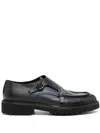 Doucal's Logo Business Casual Shoes In Black