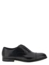 Doucal's '5 Fori' Lace Up Shoes In Black