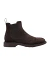 Doucal's Man Ankle Boots Dark Brown Size 8.5 Leather In Black