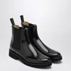 Doucal's Doucal''s Black Leather Beatles Ankle Boot In Black