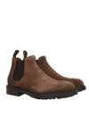 Doucal's Elastic-panel Suede Boots In Brown