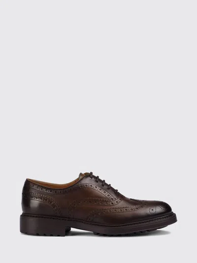 Doucal's Brogue Shoes Men Color Brown In Burgundy