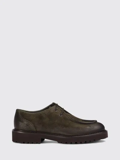 Doucal's Brogue Shoes Men Color Moss Green In Brown