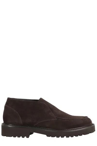 Doucal's Chukka Boot With Suede Upper In Brown