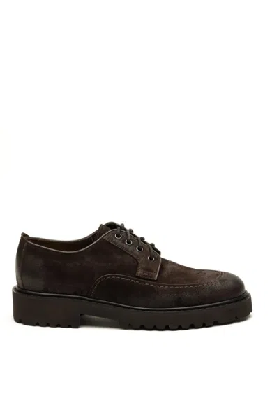 Doucal's Classic Leather Derby Shoes In Black