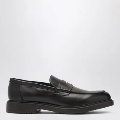 DOUCAL'S DOUCAL'S DARK BROWN PENNY LOAFER