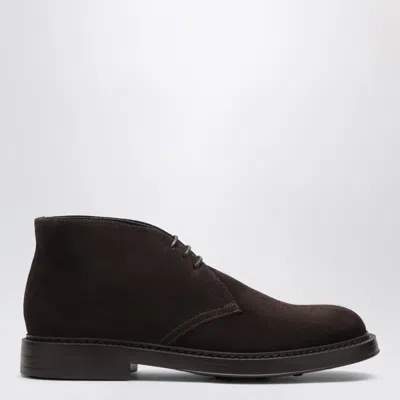 Doucal's Leather Chukka Ankle Boots In Brown