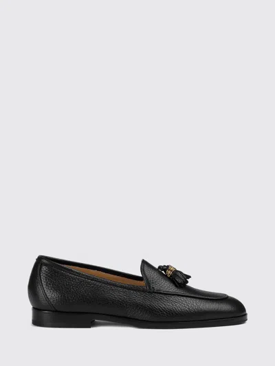 Doucal's Deerskin Tassel Loafers In Black