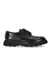 Doucal's Derby Black Brogue Lace-up Shoe