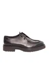 Doucal's Man Lace-up Shoes Dark Brown Size 8 Soft Leather In Brown