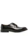 Doucal's Round-toe Lace-up Derby Shoes In Black