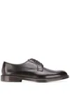Doucal's Scarpe Derby Doucals In Pelle Spazzolata In Black