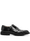 Doucal's Double-buckle Leather Monk Shoes