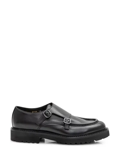 Doucal's Double Buckle Loafers In Black