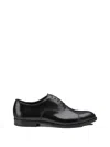 Doucal's Black Leather Oxford In Black
