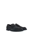 Doucal's 'standford' Black Slip-on Loafers In Black