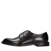 Doucal's Black Patent Leather Derby Lace-ups