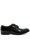 Doucal's Man Lace-up Shoes Black Size 7 Soft Leather In Black