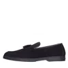 Doucal's Flat Shoes Blue In Black