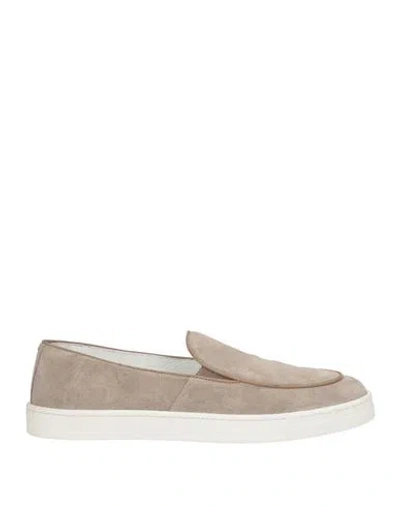 Doucal's Jolie Woman Loafers Taupe Size 8 Leather In Black