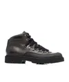 Doucal's Lace-up Leather Ankle Boots In Black