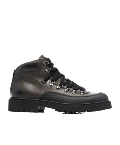 DOUCAL'S DOUCAL'S LACE-UP PADDED ANKLE BOOTS