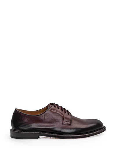 Doucal's Lace-up Leather Shoes In Brown