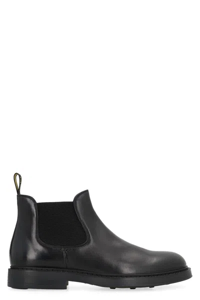 Doucal's Man Ankle Boots Black Size 11 Leather
