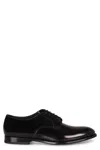 Doucal's Man Lace-up Shoes Midnight Blue Size 6.5 Soft Leather