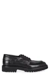 Doucal's Leather Lace-up Shoes In Black