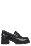 Doucal's Leather Moccasins In Black