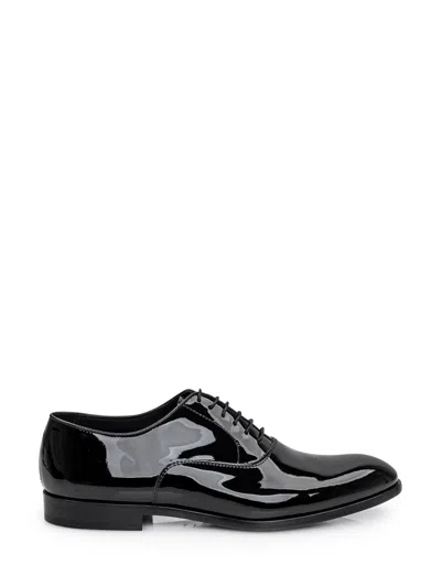Doucal's Luxe String Lace-up Shoes In Black