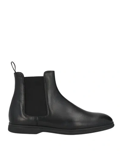 Doucal's Man Ankle Boots Black Size 9 Calfskin