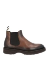 Doucal's Man Ankle Boots Brown Size 6.5 Leather In Brown
