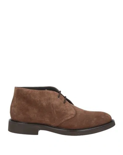 Doucal's Man Ankle Boots Brown Size 9 Leather